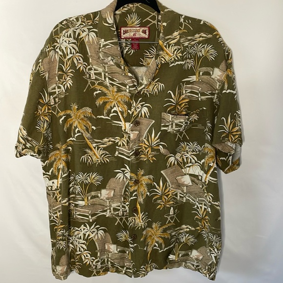Caribbean Joe Other - Caribbean Joe Hawaiian tropical button up short sleeve shirt size xl